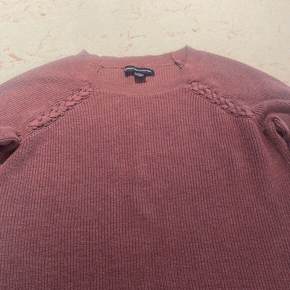 American Eagle Outfitters crewneck sweater mauve color SZ Xsmall - Picture 2 of 12